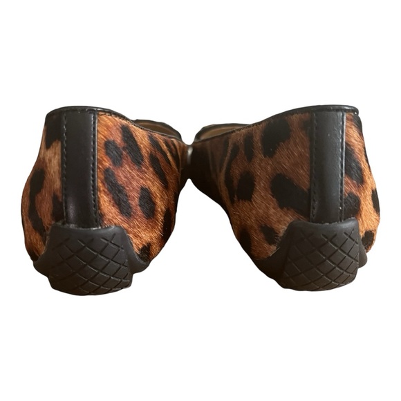 TALBOTS.FRANCESCA TASSEL TIE DRIVING MOCCASINS - LEOPARD CALF HAIR SiZE 7 - Picture 8 of 8